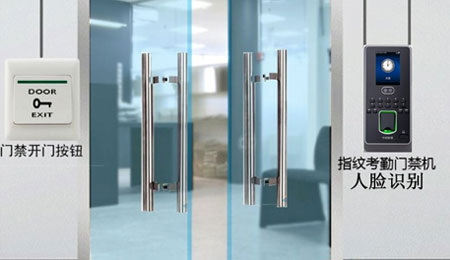 門(mén)禁指紋人臉識(shí)別系統(tǒng)接線(xiàn)方法示意圖