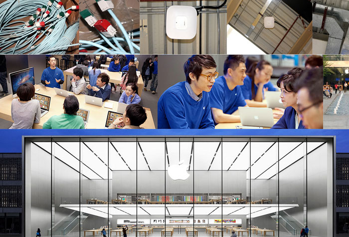 Apple Store 體驗(yàn)中心－無(wú)線(xiàn)WIFI－AP網(wǎng)絡(luò)覆蓋施工